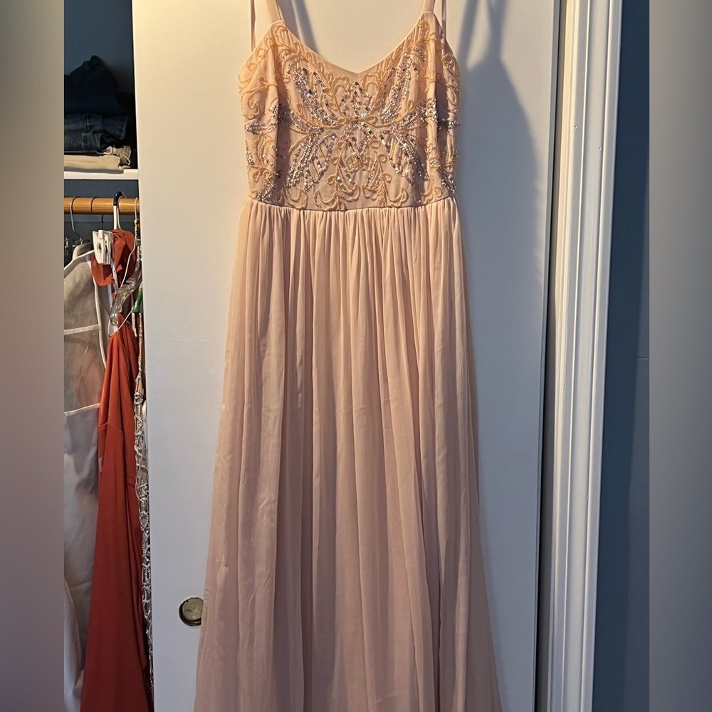 Adrianna Papell bridesmaid gown